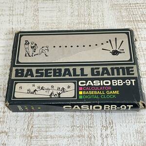 BI06【ゲーム】カシオ ゲーム電卓 ベースボールゲーム BB-9T 箱説　CASIO　COMPUTER GAME BASEBALL　計算機　希少