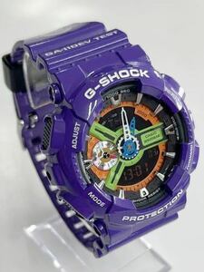 CASIO カシオ 腕時計 GA-110EV-6AJR ボーイズ Evangelion x G-Shock / エヴァンゲリオン初号機モデル 黒×オレンジ エヴァ シンジ　動作品