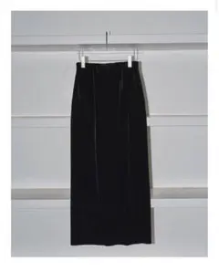 新品 Todayful Pencil Velour Skirt ブラック