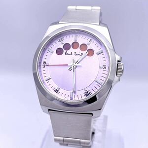 PAUL SMITH ポールスミス F335-H29590 TA 腕時計 ウォッチ クォーツ quartz ファイブアイズ 盤面紫 パープル 銀 シルバー P427