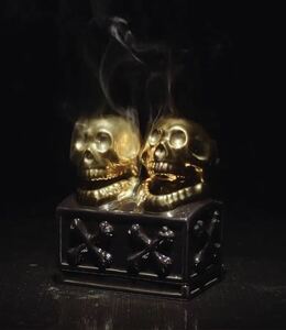 ☆新品未開封 NEIGHBORHOOD ネイバーフッド DUALSKULL INCENSE CHAMBER Black Gold