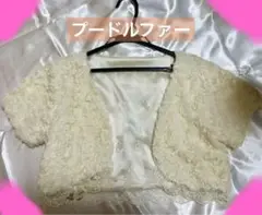 ❣️最終値下価格❣️ BaDre ジャケット結婚式プードルファーボレロ　レース　半袖