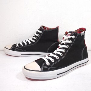 R6449L VANS バンズ CLASSIC SKOOL HI クラシックスクールハイ V66TARTAN メンズ 27cm ハイカットスニーカー ブラック×タータンチェック 