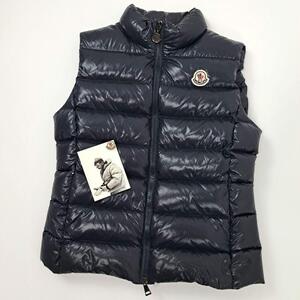 正規品 MONCLER モンクレール GHANY ガーニー ダウンベスト ダウンジャケット ダウン ネイビー 1 近年 超軽量 ワッペン レディース