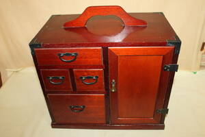 ◆前欅針箱 裁縫箱 小箪笥 小引き出し 道具箱 和家具 小物入収納