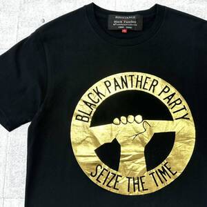 00s RESISTANCE meets THE BLACK PANTHER　　レジスタンス ミーツ ブラックパンサー パーティー コラボ 40周年 Tシャツ 00年代 玉10143