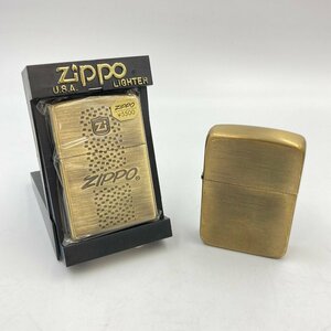 6.7E1715-MO★ZIPPO オイルライター 2点★ジッポー ゴールドカラー lighter 喫煙具 DA0/DB0