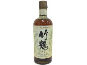 【1円スタート】【訳あり】ウイスキー whisky ニッカ 竹鶴 21年 ピュアモルト 700ml 43% 重量番号:2(54)