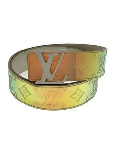 LOUIS VUITTON◆サンチュール・LVシェイプ40MM_モノグラム_SLV/PVC/SLV/メンズ/M0219S