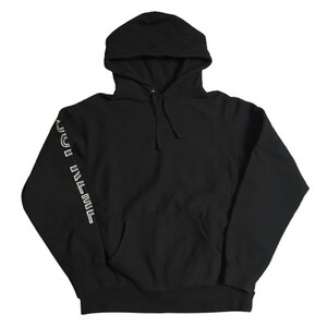 Supreme シュプリーム 【men1136D】 18SS Sleeve Embroidery Hooded Sweat スウェット パーカーブラック 黒 メンズ 無地 トップス HC