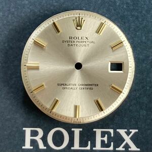 希少夜光無 純正 シルバー ゴールド 文字盤 ロレックス デイトジャスト 1600 1601 1603 銀色 ROLEX DATEJUST dial silver gold メンズ 1570