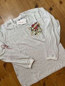 ★ ED HARDY エドハーディ　プリントロンT 長袖　ラブキル　アイボリー　LL 新品　2001