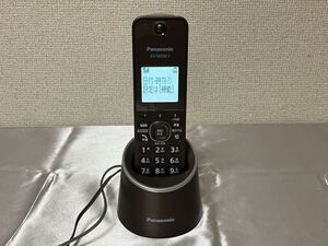 60 【美品】 Panasonic KX-FKD550-T 電話機 ブラウン 動作確認済み