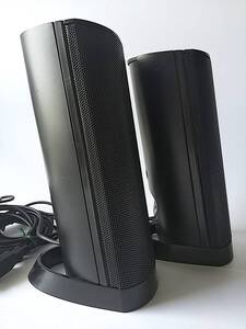 即決 通電 & 動作確認済 DELL USB POWERD SPEAKERS PC用 ステレオ スピーカー AX210 PCスピーカー パソコン デスクトップ