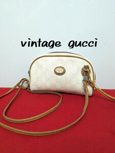 良品 極希少！gucciプラス ショルダーバッグ ポシェット 2way ホワイト