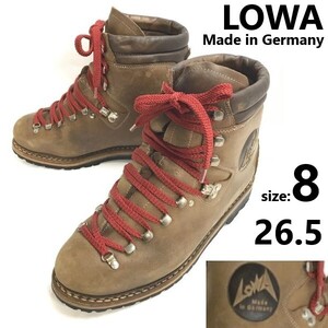 80s-90s?/ドイツ製★LOWA/ローバー★重厚本革/トレッキング/マウンテンブーツ【8/26.5/brown/茶】重登山靴/hiking/Boots/shoes◆pWB112-2