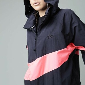 NIKE(ナイキ) ANORAK WOVEN JACKET (アノラック)(ジャケット) XXL アトモス抽選販売 ブラック×ピンク 希少 レア ビックスウッシュ