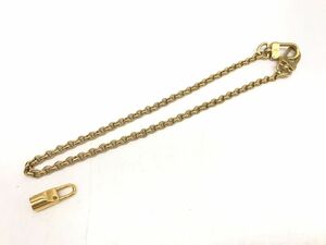 0801-549TYE6648 RP ネックレス チャーム LOUIS VUITTON ルイヴィトン 金メッキ チェーン 鎖 トップ有 ゴールドカラー アクセサリー