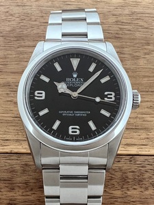 【a-watch名古屋】ロレックス(ROLEX)エクスプローラー1 14270 ブラック(黒) P番 中古 USギャラ