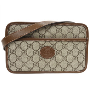 グッチ インターロッキングG付き ミニバッグ GGスプリーム ショルダーバッグ 658572 レディース GUCCI 未使用 中古