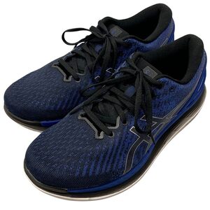 アシックス スニーカー ランニングシューズ Glideride2 サイズ27 メンズ ブルー asics【AFC11】