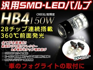 アルテッツァ前期 GXE10 LEDバルブ HB4 150W CREE 白 ホワイト デイライト ライト 外装 プロジェクター 12V/24V 車検対応