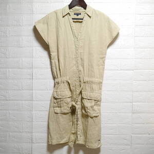 A563 ◇ TOMMY HILFIGER | トミーヒルフィガー　ワンピース　ベージュ系　中古　サイズＭ