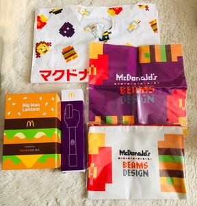 マクドナルド 福袋 ポーチ ポテトハンドキャッチャー BEAMS ビッグマックランタン マック クリーナークロス グッズのみ