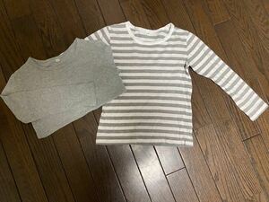 長袖Tシャツ 無印良品 ２枚セット　130サイズ