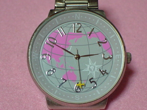 珍品　デザイン　THE　EMPORIUM　世界地図　デザイン　腕時計