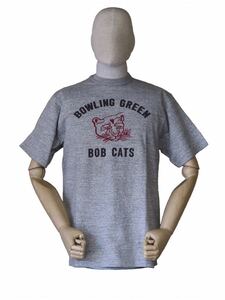 WAREHOUSE 杢グレー/サイズS Lot.4601 “BOB CATS”ウエアハウス 半袖Tシャツ