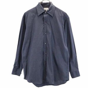 ポールスミス 総柄 長袖 シャツ M ネイビー系 Paul Smith メンズ