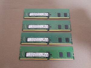 SKhynix DDR4 PC4-2666V 8GB*4 32GBセット デスクトップ ワークステーション用 メモリ Reg ECC 動作OK