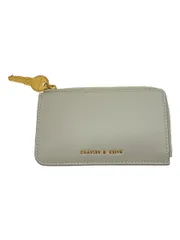 CHARLES&KEITH コインケース フェイクレザー クリーム 無地 レディース CK6-11200013-1