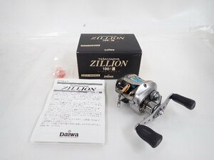 【良品】 Daiwa ダイワ ZILLION 100HL ベイトリール 説明書/元箱付 ∴ 6FB38-87