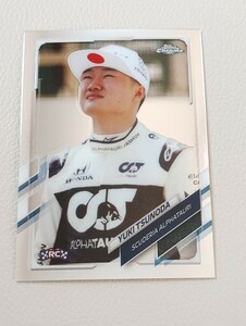 2021 TOPPS CHROME FORMULA 1 角田 裕毅 ルーキー ベース ♯49