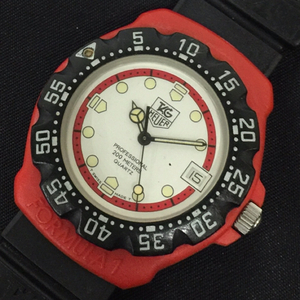 タグホイヤー デイト クォーツ 腕時計 385.513 ホワイト文字盤 メンズ 未稼働品 ファッション小物 TAG Heuer