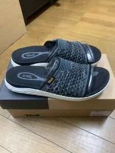 Teva terra float knit slide black US8 テバ　サンダル