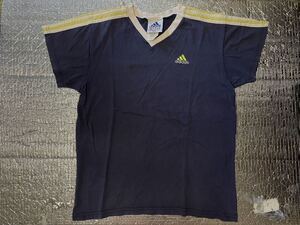 ★90s★ヴィンテージ★adidas★アディダス★tシャツ★ネイビー×イエロー★サイズM★その他多数出品してます