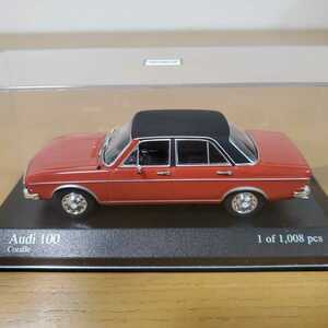 1/43 ミニチャンプス MINICHAMPS ミニカー/Audi 100 1969 Coralle/アウディ 100 レッド