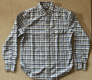 ★中古美品★本物★Abercrombie&Fitch アバクロ★長袖シャツ★Ｍサイズ★ブルー