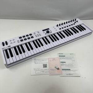 【完動品】ARTURIA Arturia KEYLAB61 MIDIキーボード MIDI ホワイト Essential アートリア (1333)