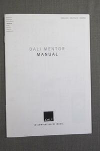 S0169【取扱説明書】DALI　MENTOR　MANUAL　英文他