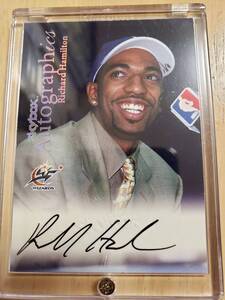 レア Rookie サイン 1999 -00 Skybox Autographics RICHARD HAMILTON Auto RC / リチャード ハミルトン Autograph (1x NBA Champion)