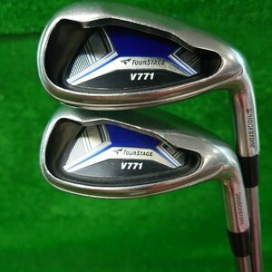 【アイアン２本セット】ブリヂストン　BRIDGESTONE　TOUR STAGE　V771　P、P/S　B-017　右