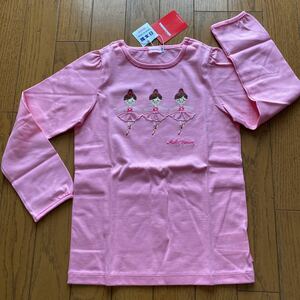 SALE 即決　新品　ミキハウス　長袖Ｔシャツ　120 ピンク　リーナちゃん MIKIHOUSE