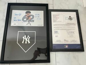 アーロン・ジャッジ 直筆サインフォト JSA鑑定書付 アメリカンリーグ ホームラン記録62本 Aaron Judge Signed Color Photo MVP ヤンキース