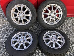 冬タイヤ★ 165/70R14 ★軽自動車コンパクトカー用アルミ付き★ 2021年製★ バリ山スタッドレス4本組 ★ 送料無料