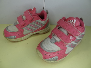 全国送料無料 アディダス adidas 子供靴キッズベビー女の子幅広ワイド仕様メッシュ素材ピンク色ランニングスニーカーシューズ 13cm