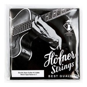 即決◆新品◆送料無料Hofner H1133BN ×1 [55-110] ヘフナー バイオリンベース用 ブラックナイロン フラットワウンド弦 セット/メール便